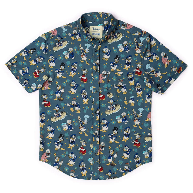 RSVLTS Quackin' Us Up KUNUFLEX Short Sleeve Shirt in Green — detail 4