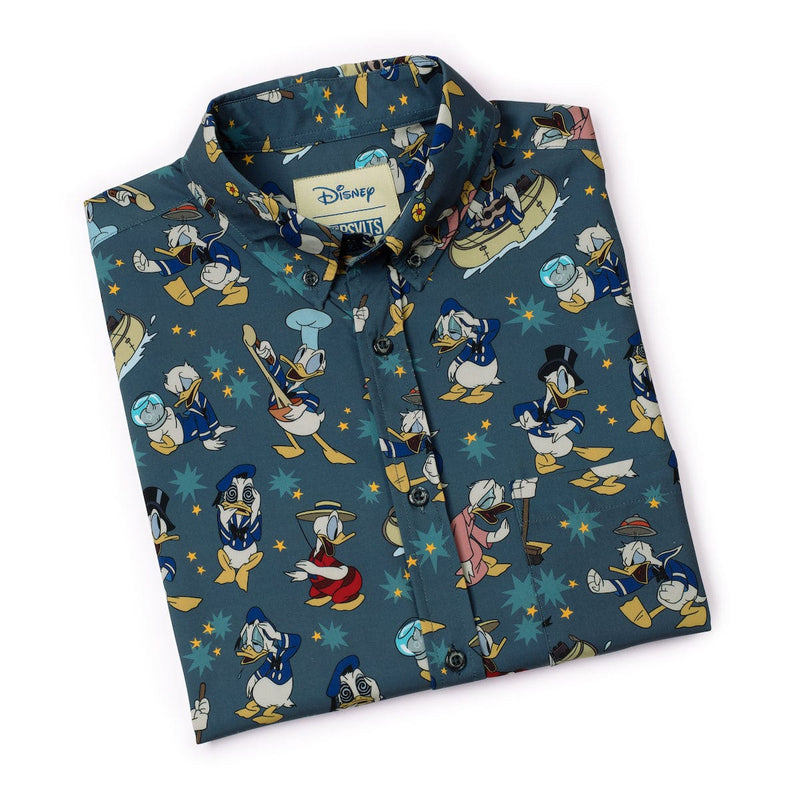 RSVLTS Quackin' Us Up KUNUFLEX Short Sleeve Shirt in Green — detail 8