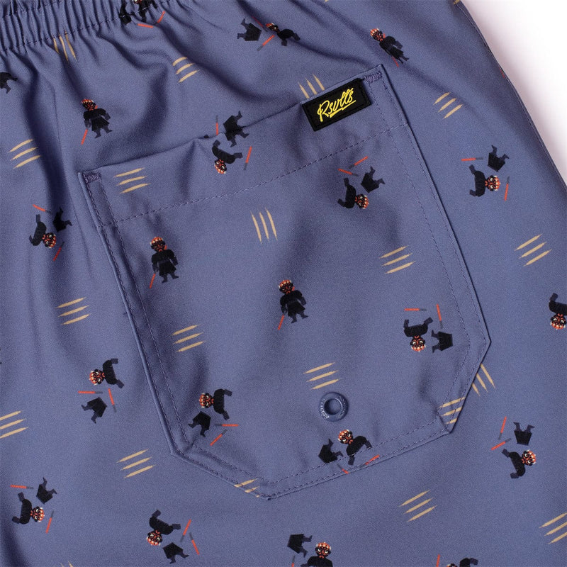 RSVLTS Darth Maul'd Hybrid Shorts in Blue — detail 3