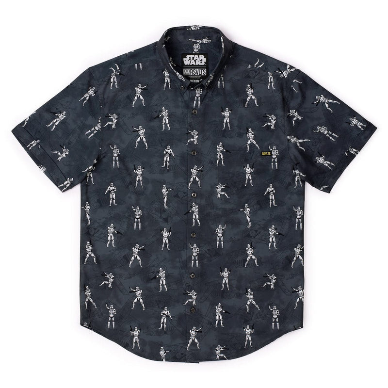 RSVLTS Clone Meme KUNUFLEX Short Sleeve Shirt in Black — detail 3