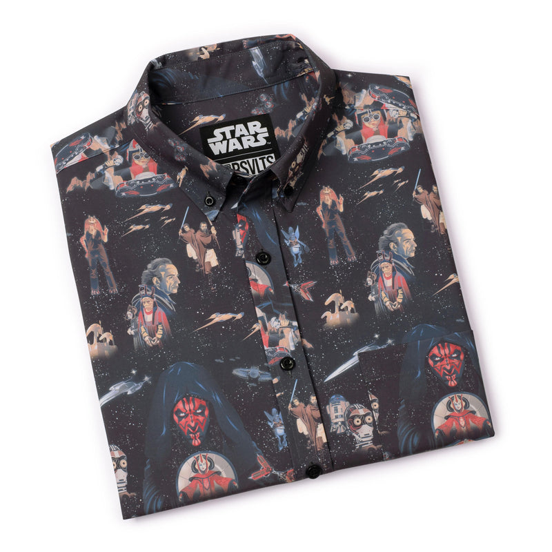 RSVLTS The Phantom Menace KUNUFLEX Short Sleeve Shirt in Black — detail 10
