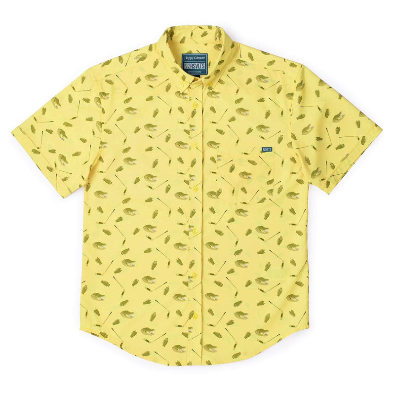 RSVLTS Play for Chubbs KUNUFLEX Short Sleeve Shirt in Yellow — detail 2