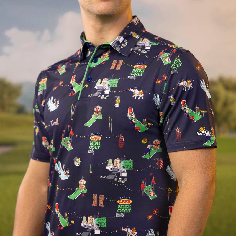 RSVLTS You're Gonna Die, Clown! All-Day Polo in Black — front view