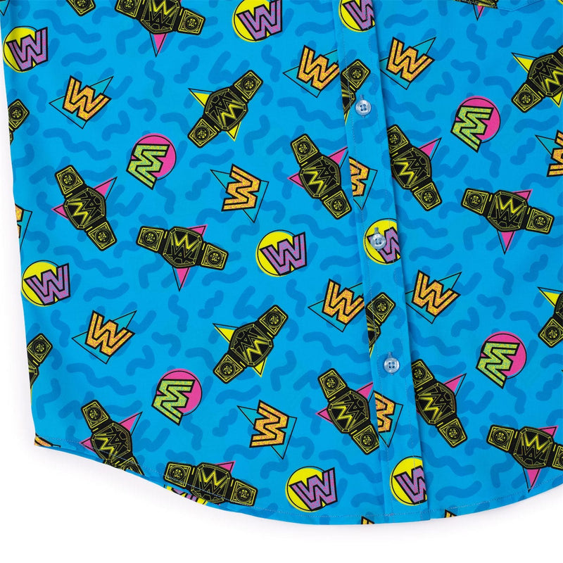 RSVLTS In Your House KUNUFLEX Short Sleeve Shirt in Blue — detail 7