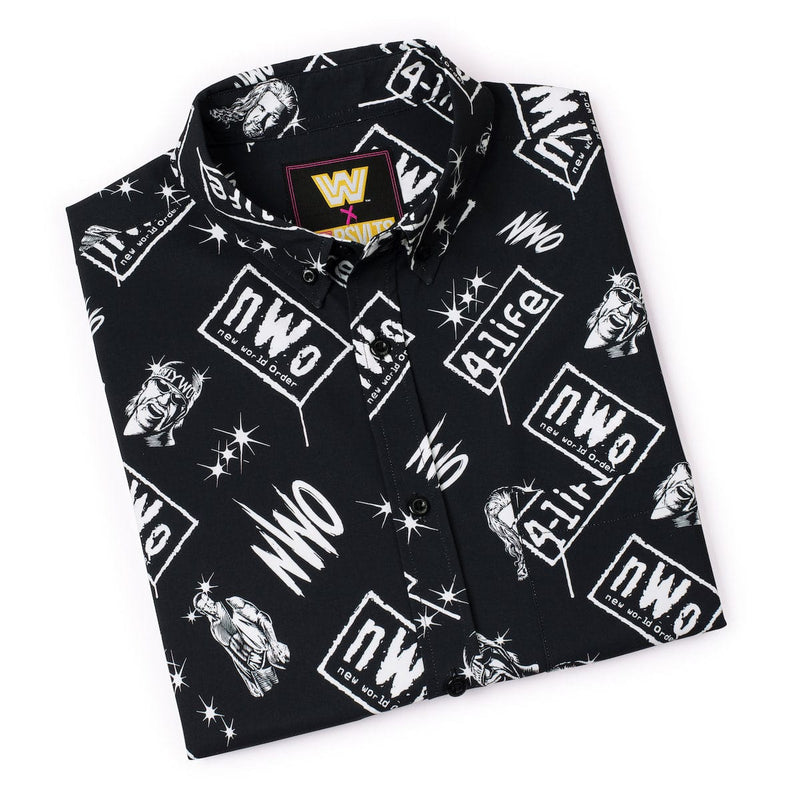 RSVLTS Too Sweet KUNUFLEX Short Sleeve Shirt in Black — detail 7