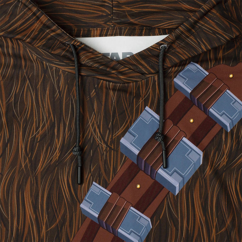 RSVLTS The Chewie Performance Hoodie in Brown — detail 3