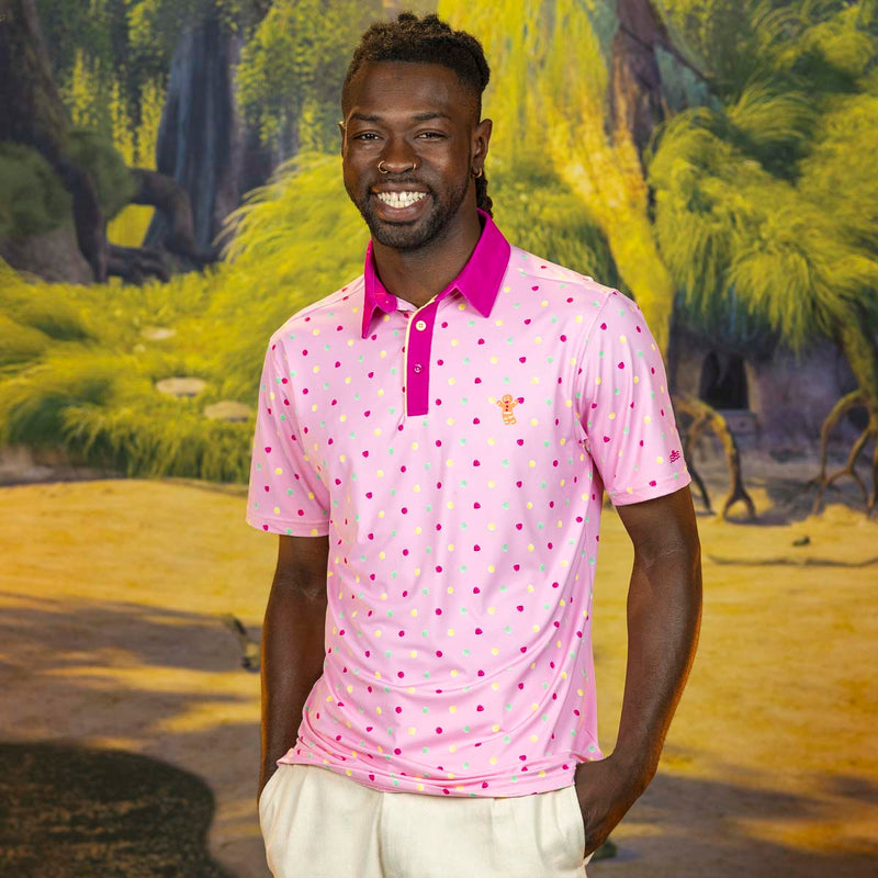 RSVLTS Gumdrop Buttons All-Day Polo in Pink — detail 2