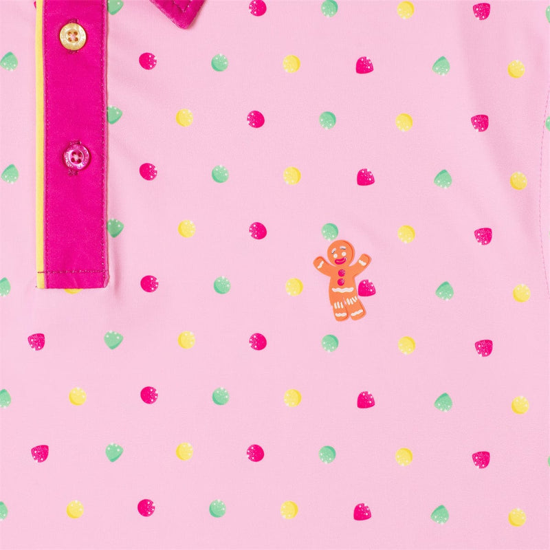 RSVLTS Gumdrop Buttons All-Day Polo in Pink — detail 4