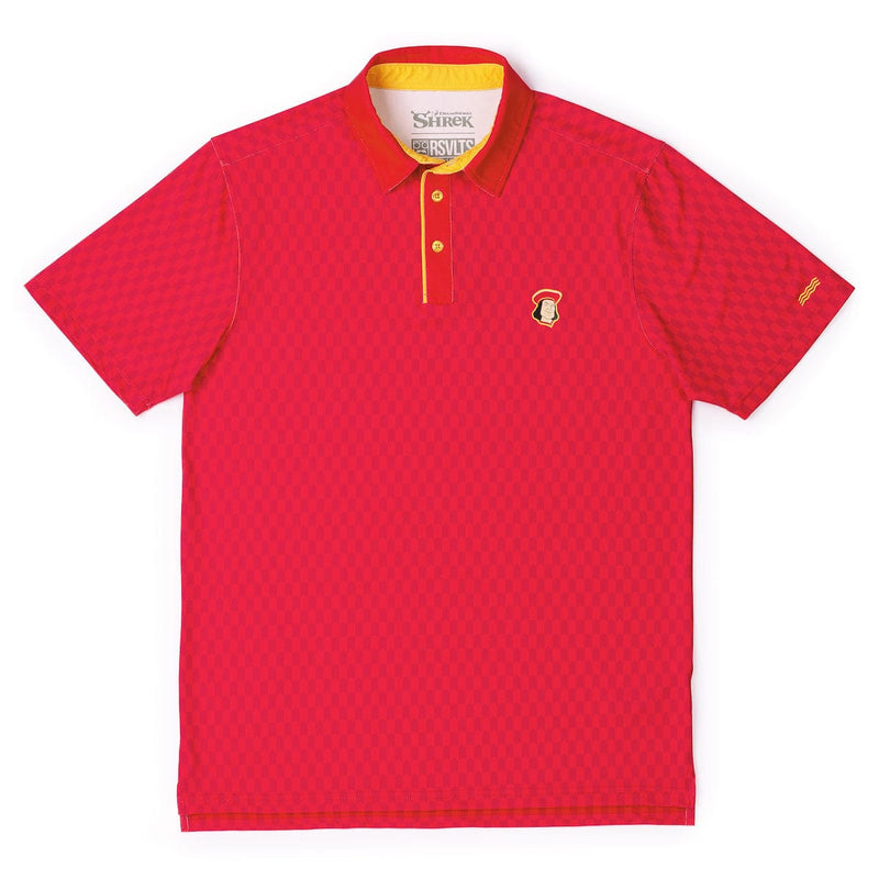 RSVLTS The Short Game All-Day Polo in Red — front view