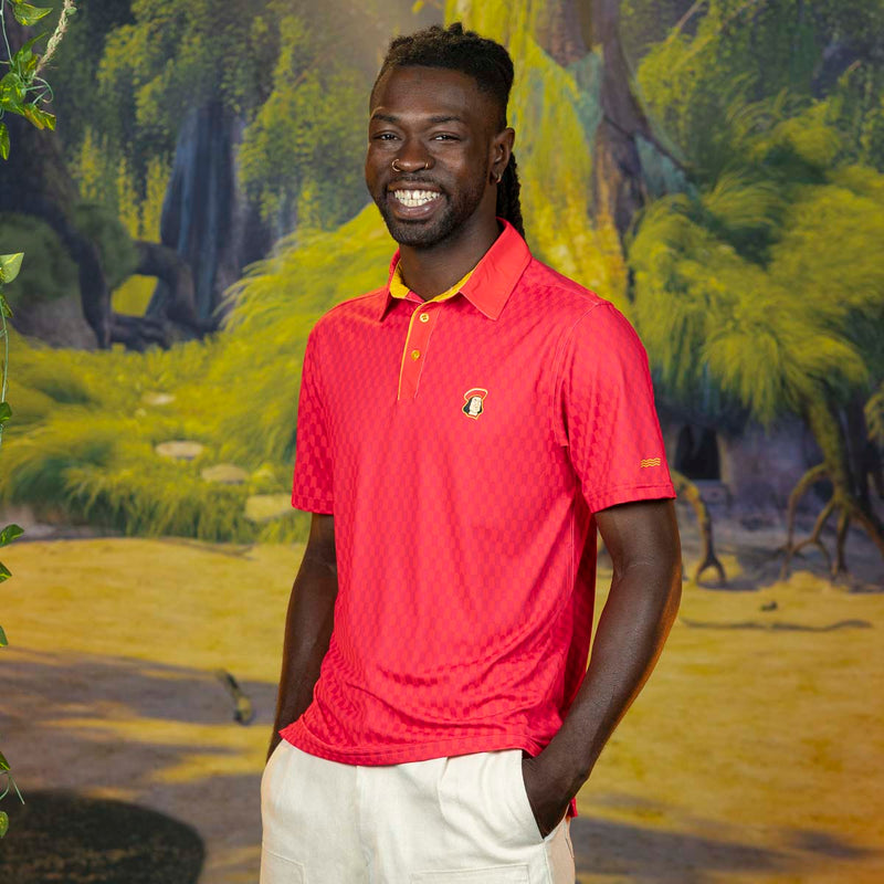 RSVLTS The Short Game All-Day Polo in Red — detail 2