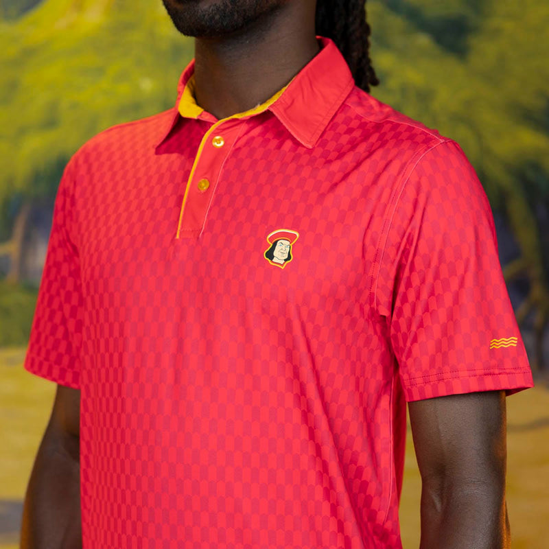 RSVLTS The Short Game All-Day Polo in Red — detail 3