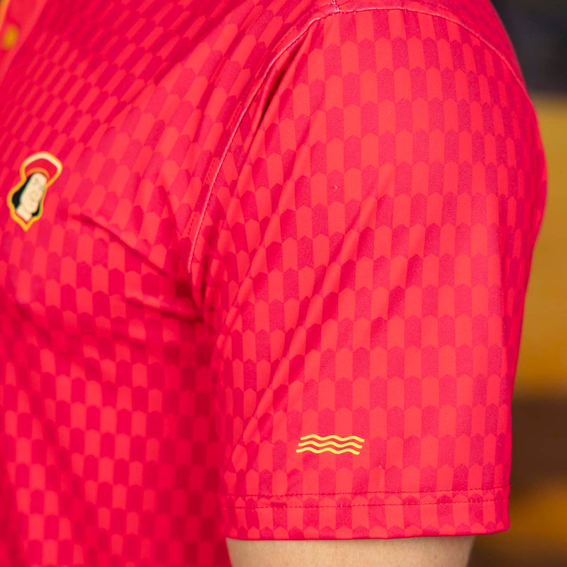 RSVLTS The Short Game All-Day Polo in Red — detail 4