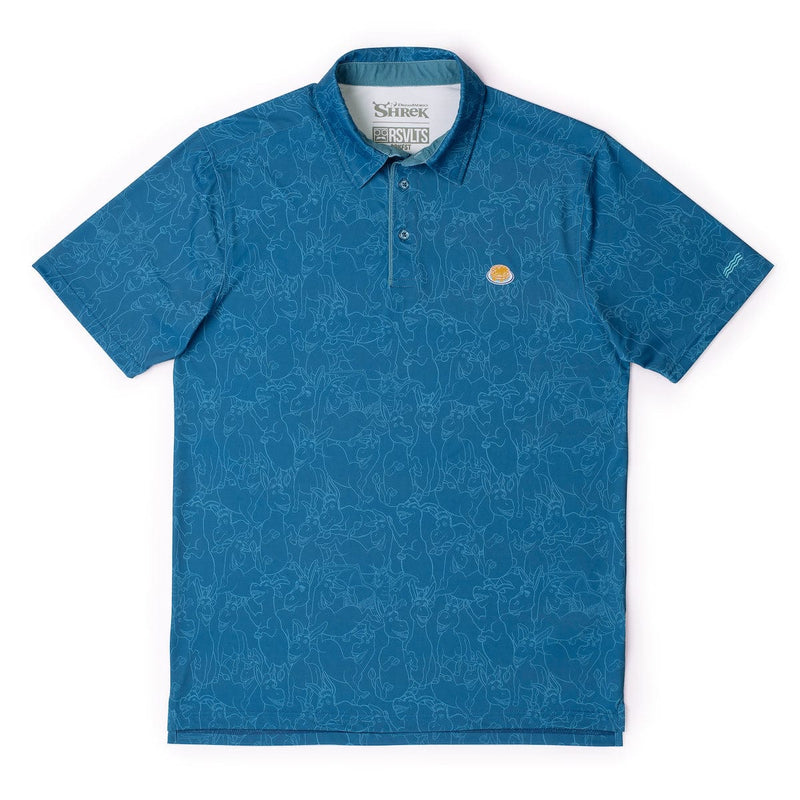 RSVLTS I'm Makin' Waffles All-Day Polo in Blue — detail 2