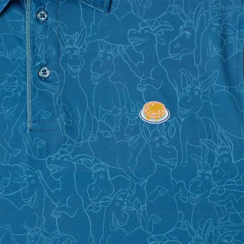 RSVLTS I'm Makin' Waffles All-Day Polo in Blue — detail 5