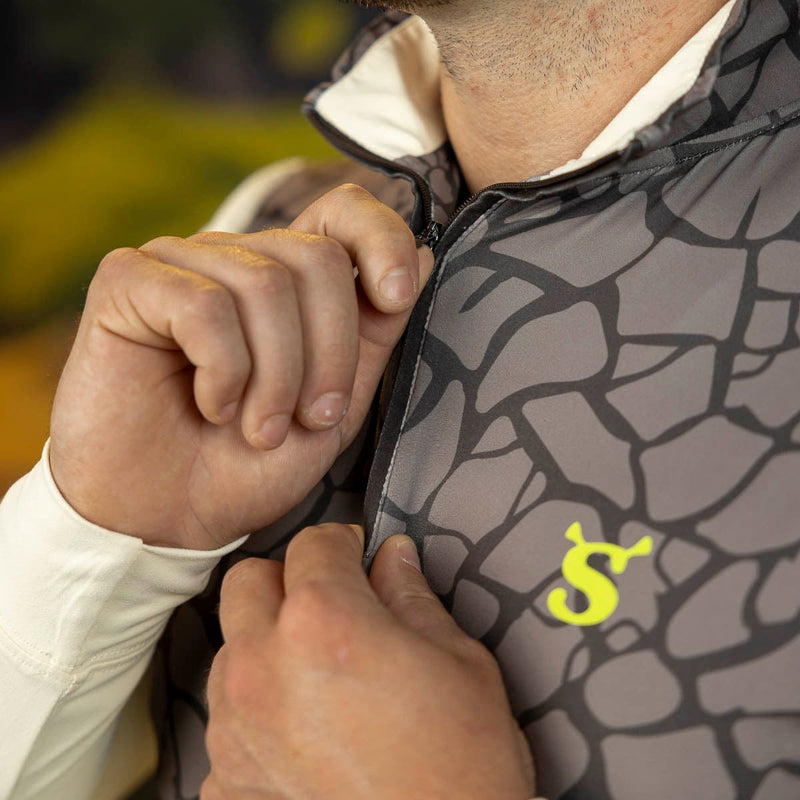 RSVLTS Simply the Vest Quarter Zip in Green — detail 4