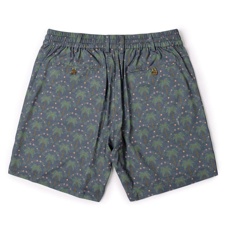 RSVLTS Keep Palm Bamboo Resort Shorts in Green — detail 4