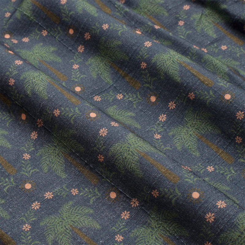 RSVLTS Keep Palm Bamboo Resort Shorts in Green — detail 5