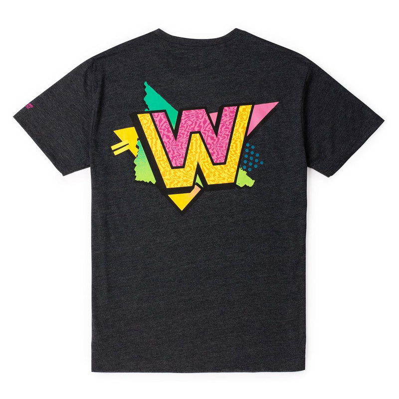 RSVLTS Rad Wrasslin' Crewneck Tee in Black — front view