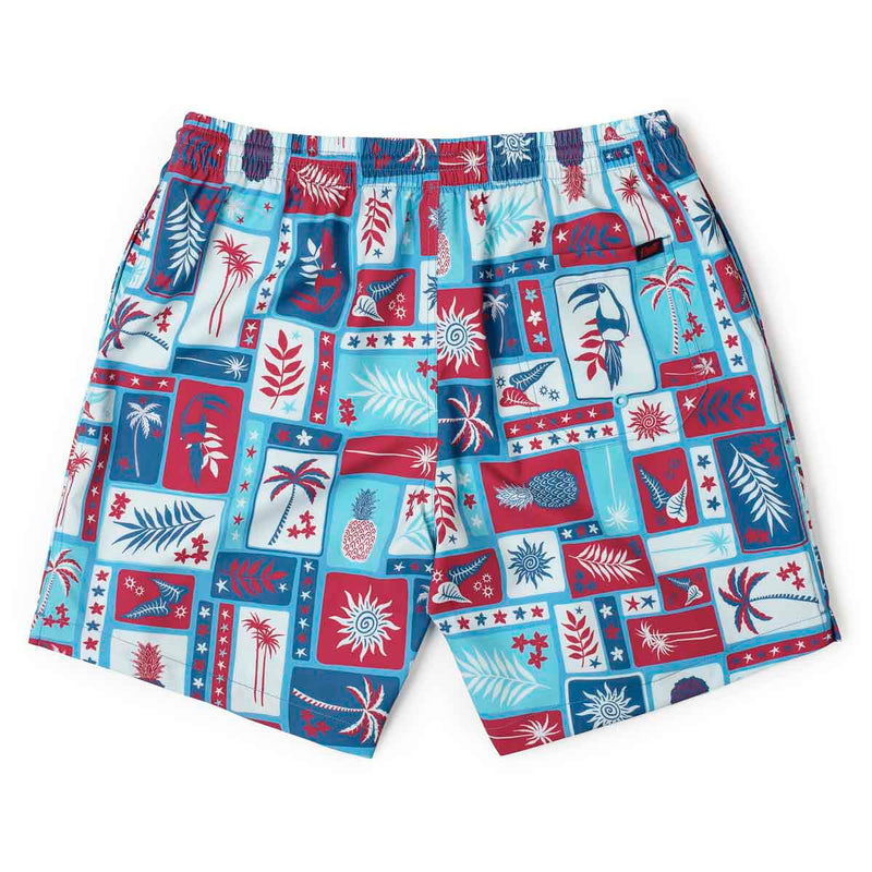 RSVLTS Vacation Nation Hybrid Shorts in Blue — detail 5
