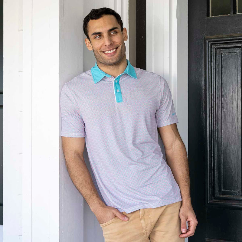 RSVLTS Pars & Stripes All-Day Polo in Blue — detail 3