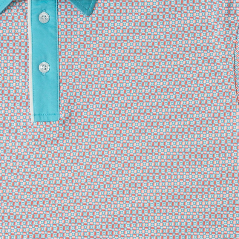 RSVLTS Pars & Stripes All-Day Polo in Blue — detail 4