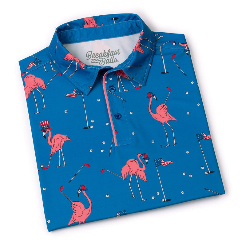 RSVLTS FORE-mingos All-Day Polo in Blue — detail 7