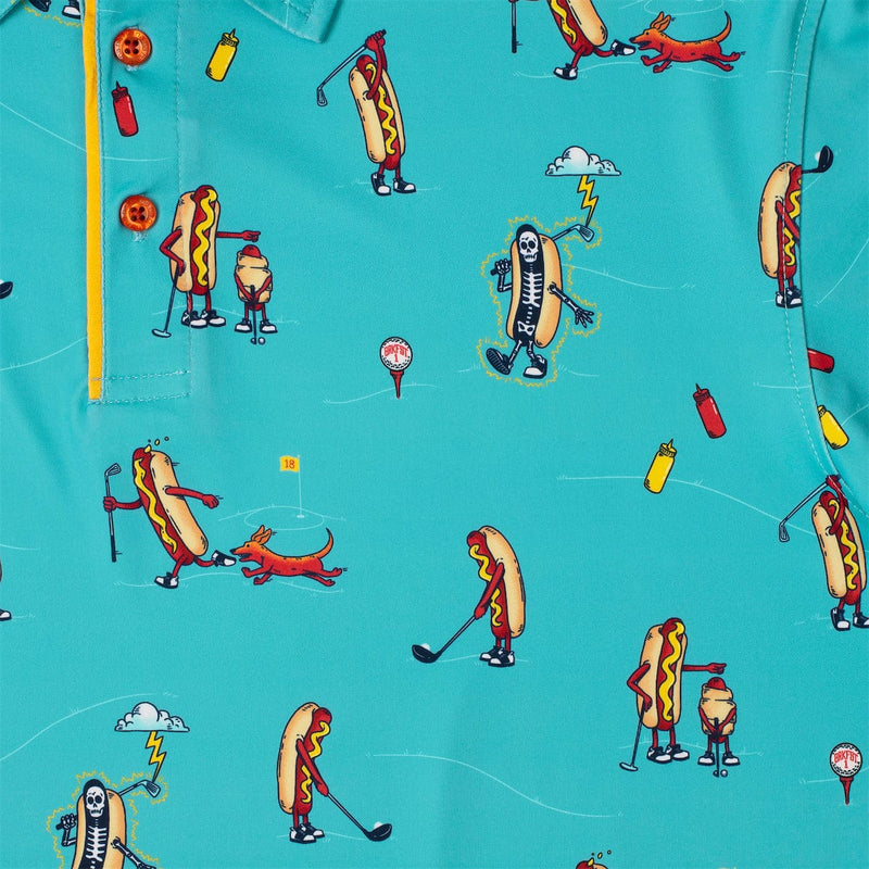 RSVLTS Sun's Out Buns Out All-Day Polo in Green — detail 4