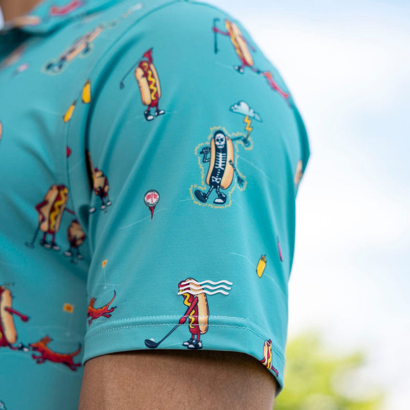 RSVLTS Sun's Out Buns Out All-Day Polo in Green — detail 6