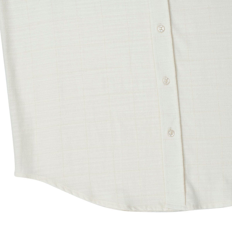 RSVLTS White Sand Bamboo Short Sleeve Shirt in White — detail 7