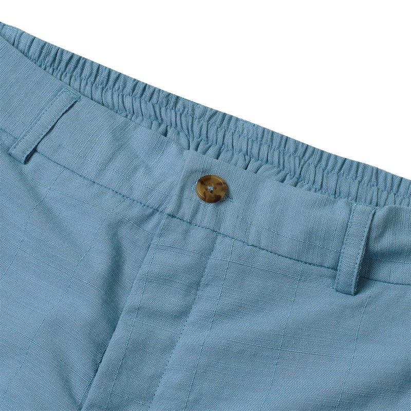 RSVLTS Ocean Mist Bamboo Resort Shorts in Blue — detail 5