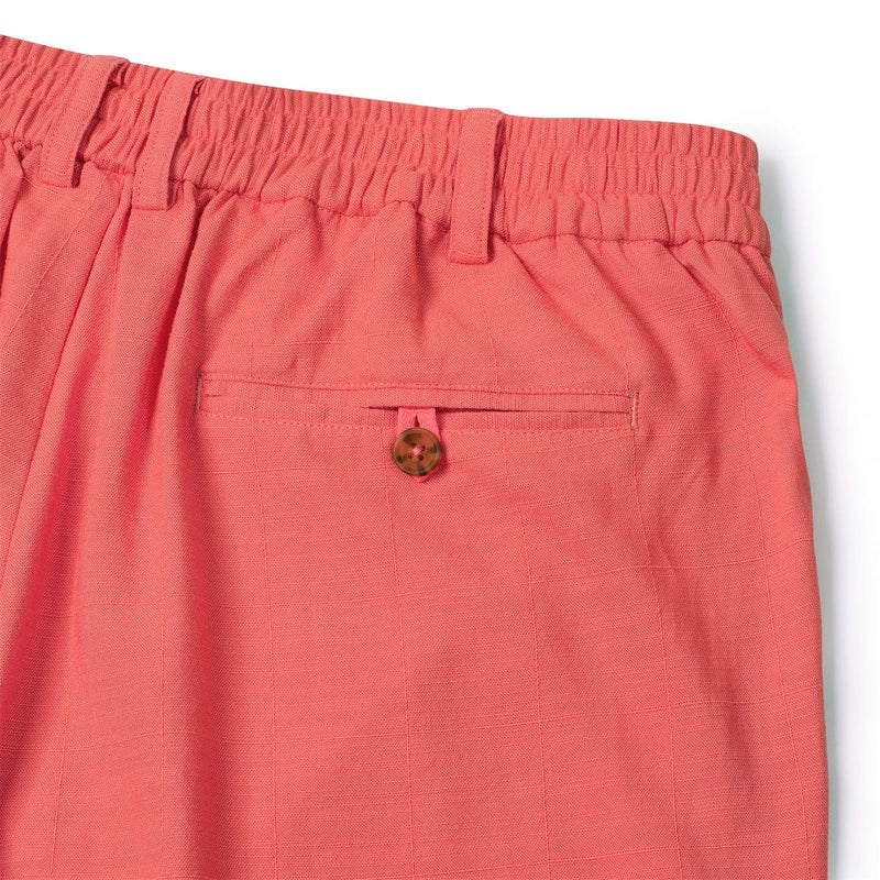 RSVLTS Georgia Peach Bamboo Resort Shorts in Orange — detail 4