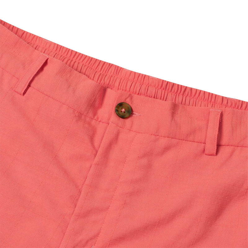 RSVLTS Georgia Peach Bamboo Resort Shorts in Orange — detail 5