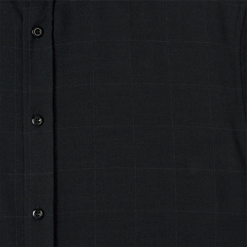 RSVLTS Obsidian Black Bamboo Short Sleeve Shirt in Black — detail 7