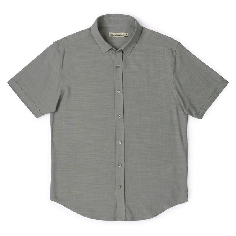 RSVLTS Volcanic Ash Bamboo Short Sleeve Shirt in Gray — detail 2