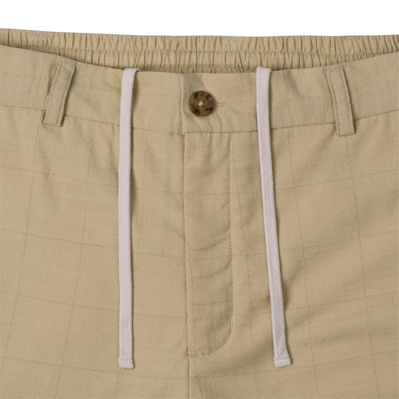 RSVLTS Khaki Bamboo Resort Shorts in Brown — detail 3