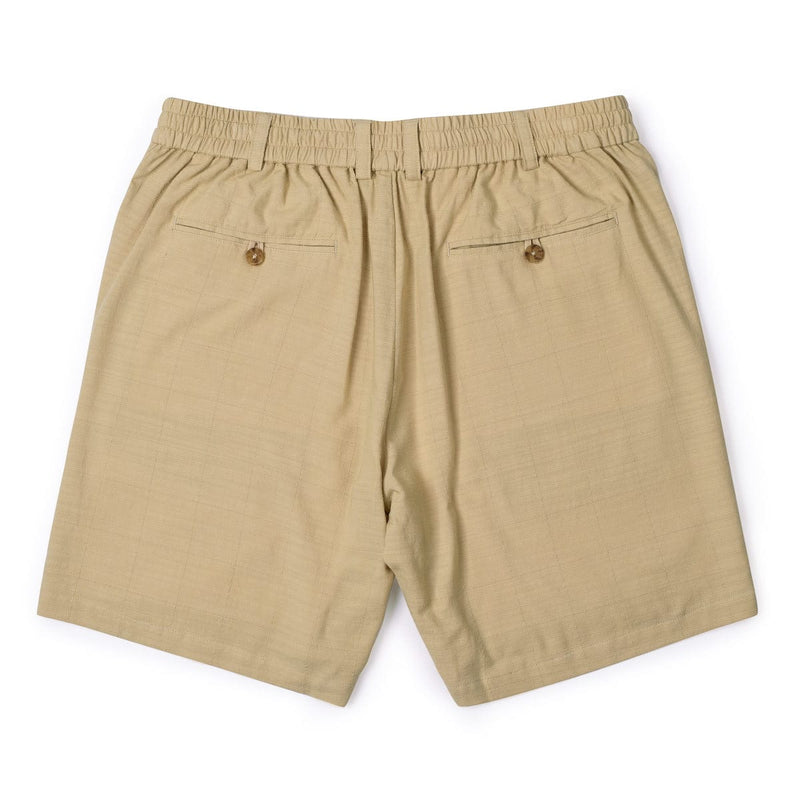 RSVLTS Khaki Bamboo Resort Shorts in Brown — detail 7