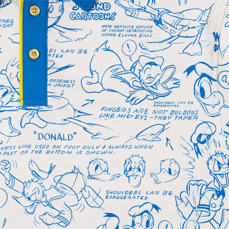 RSVLTS Designing Donald All-Day Polo in White — detail 3