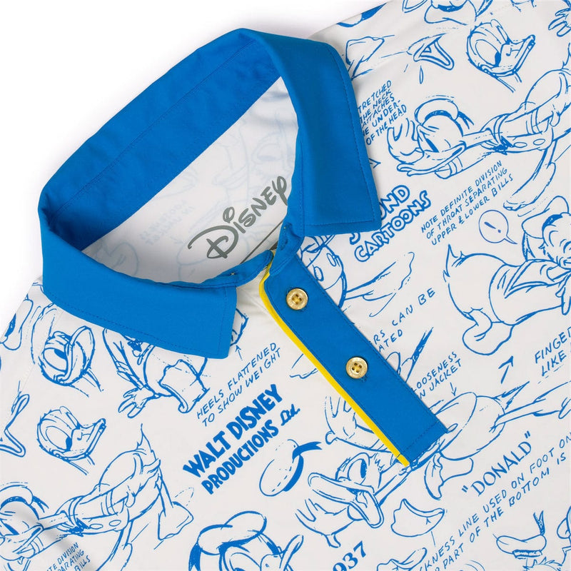RSVLTS Designing Donald All-Day Polo in White — detail 4