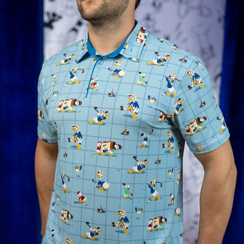 RSVLTS Duffin' Donald All-Day Polo in Blue — detail 3