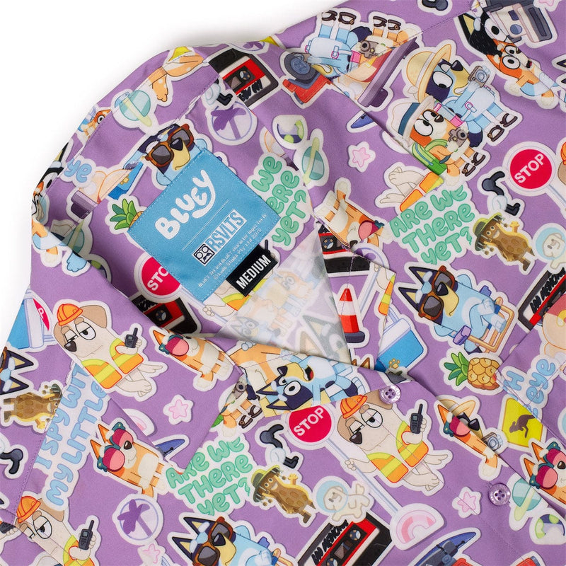 RSVLTS Let's Motor Women's KUNUFLEX Short Sleeve Shirt in Purple — detail 5