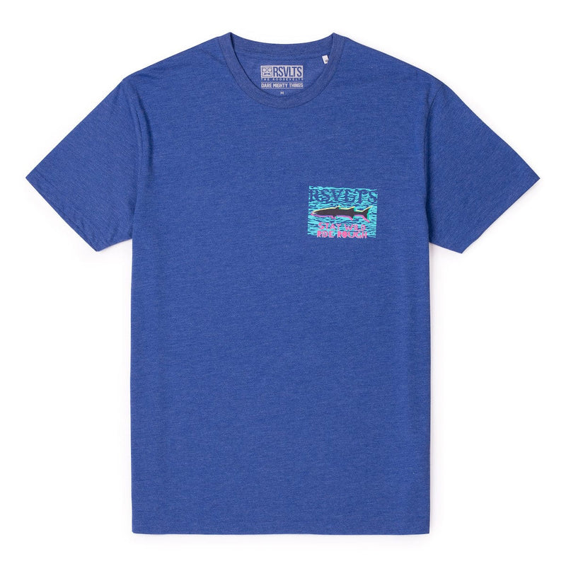 RSVLTS Cool Cudas Crewneck Tee in Blue — detail 4