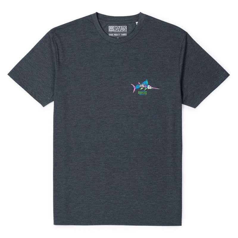 RSVLTS Skeletal Seas Crewneck Tee in Blue — detail 3