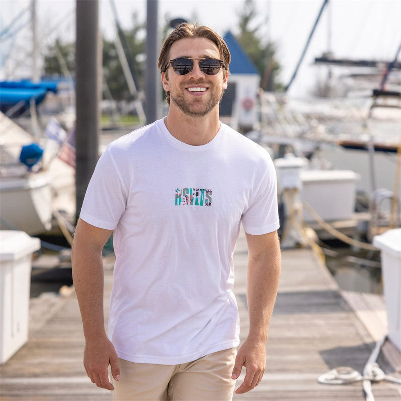 RSVLTS Shore Things Crewneck Tee in Pink — detail 3