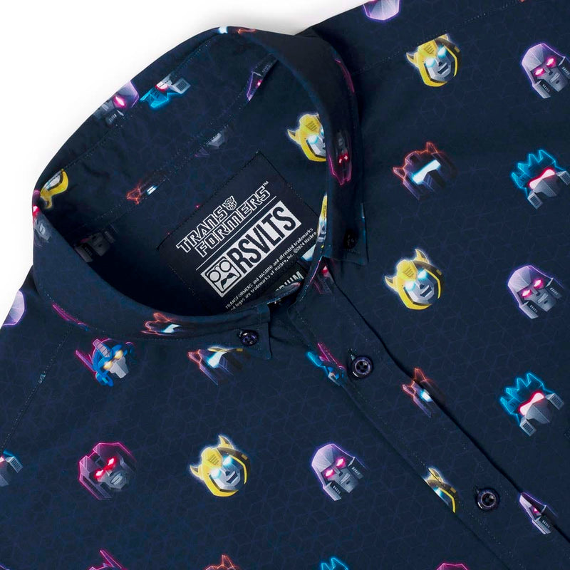 RSVLTS Energon84 KUNUFLEX Short Sleeve Shirt in Blue — detail 3