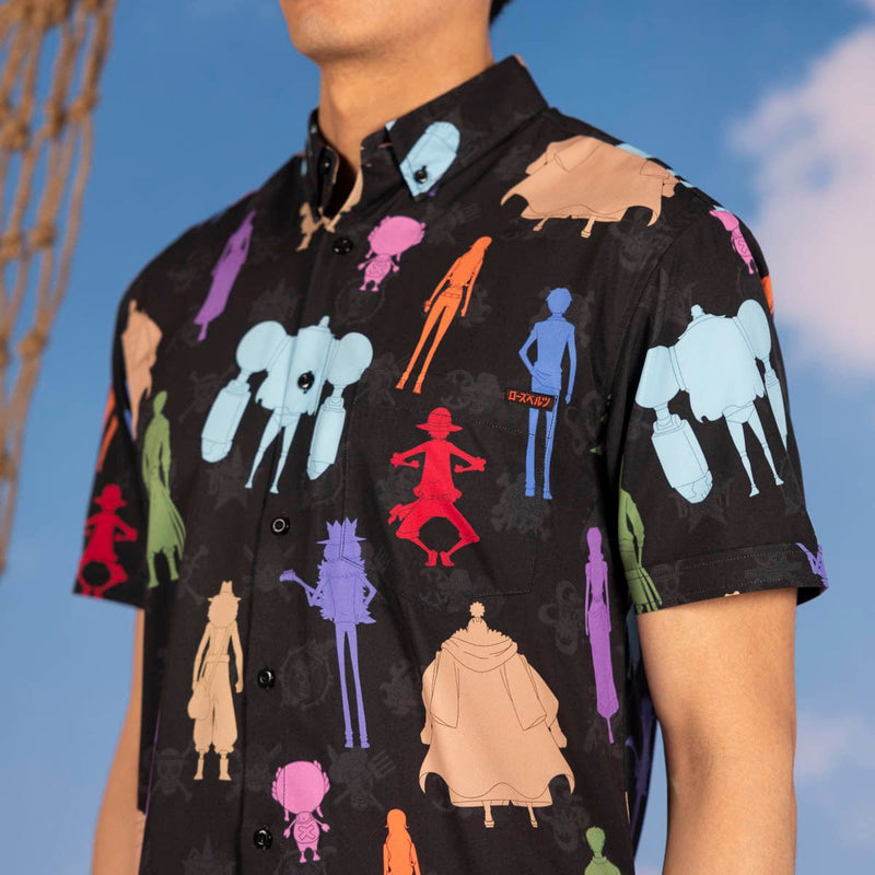 RSVLTS We Go! KUNUFLEX Short Sleeve Shirt in Black — front view