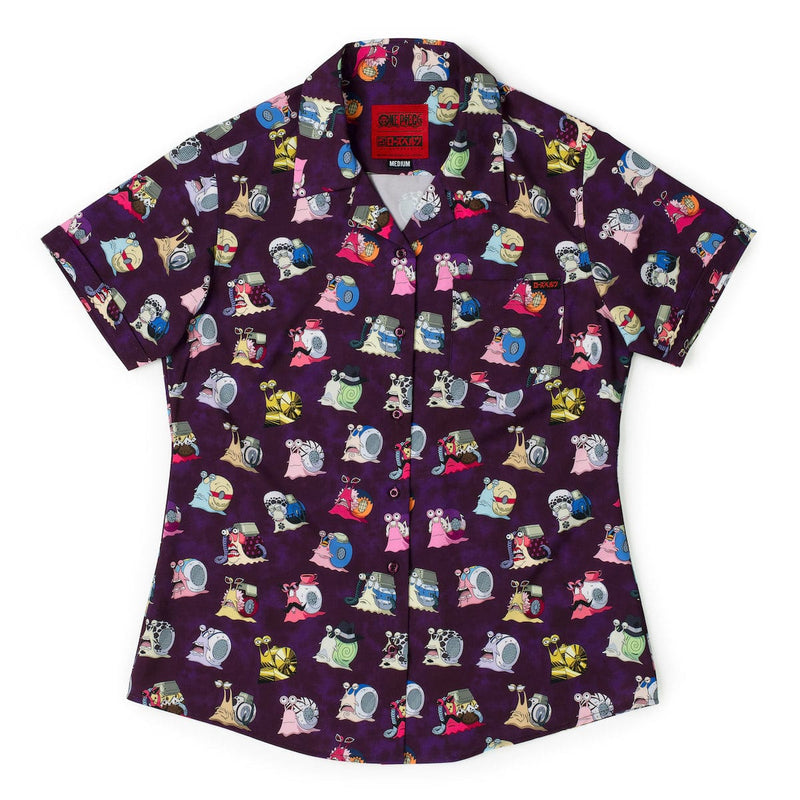 RSVLTS Puru-Puru-Puru Women's KUNUFLEX Short Sleeve Shirt in Purple — detail 2