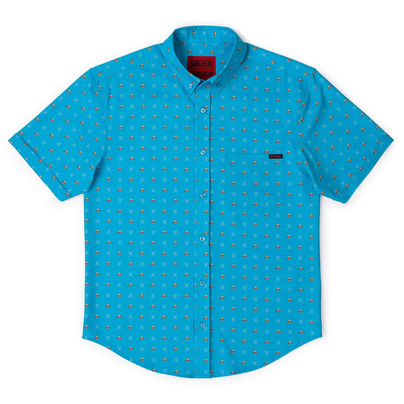 RSVLTS Lil Straw Hats KUNUFLEX Short Sleeve Shirt in Blue — detail 3