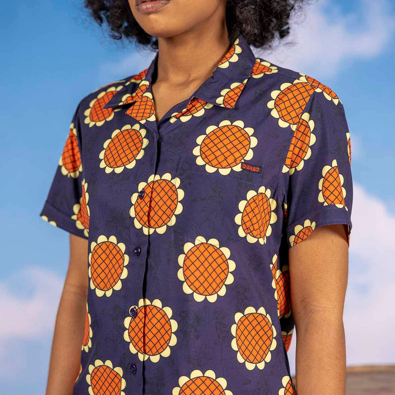 RSVLTS Shh! I Am Lucy! Women's KUNUFLEX Short Sleeve Shirt in Black — detail 2