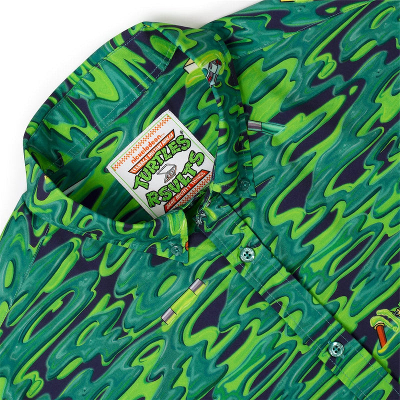 RSVLTS Oozevelts KUNUFLEX Short Sleeve Shirt in Green — detail 3