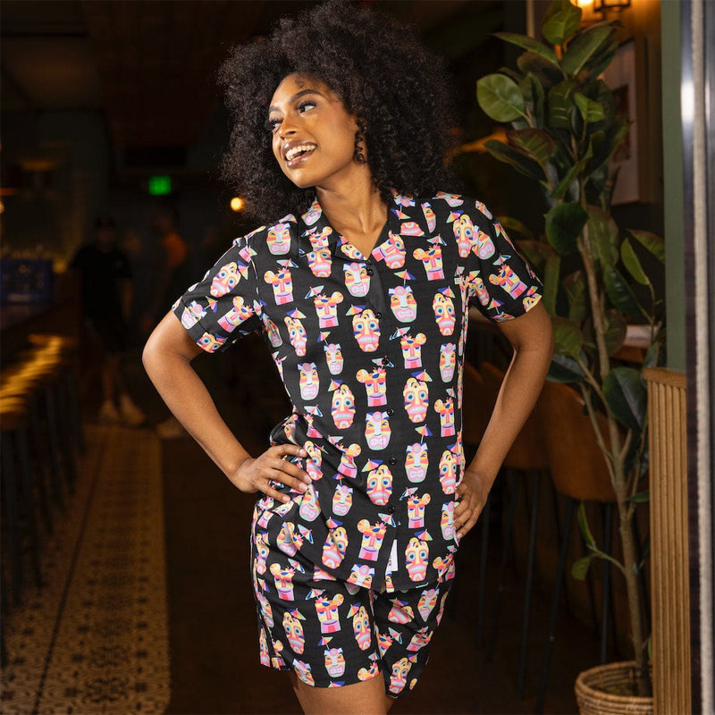 RSVLTS Tipsy Tiki Hybrid Shorts in Black — detail 6